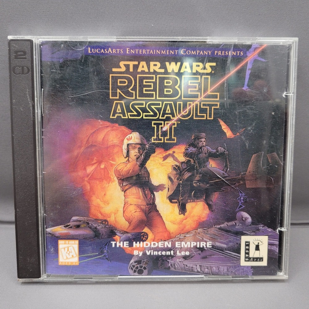 Star‎ Wars Rebel Assault II LucasArts (2 CD-ROM, PC Game, 1995)